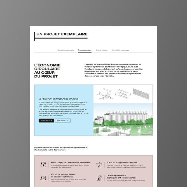 Capture d'une page du site Destination Meinau